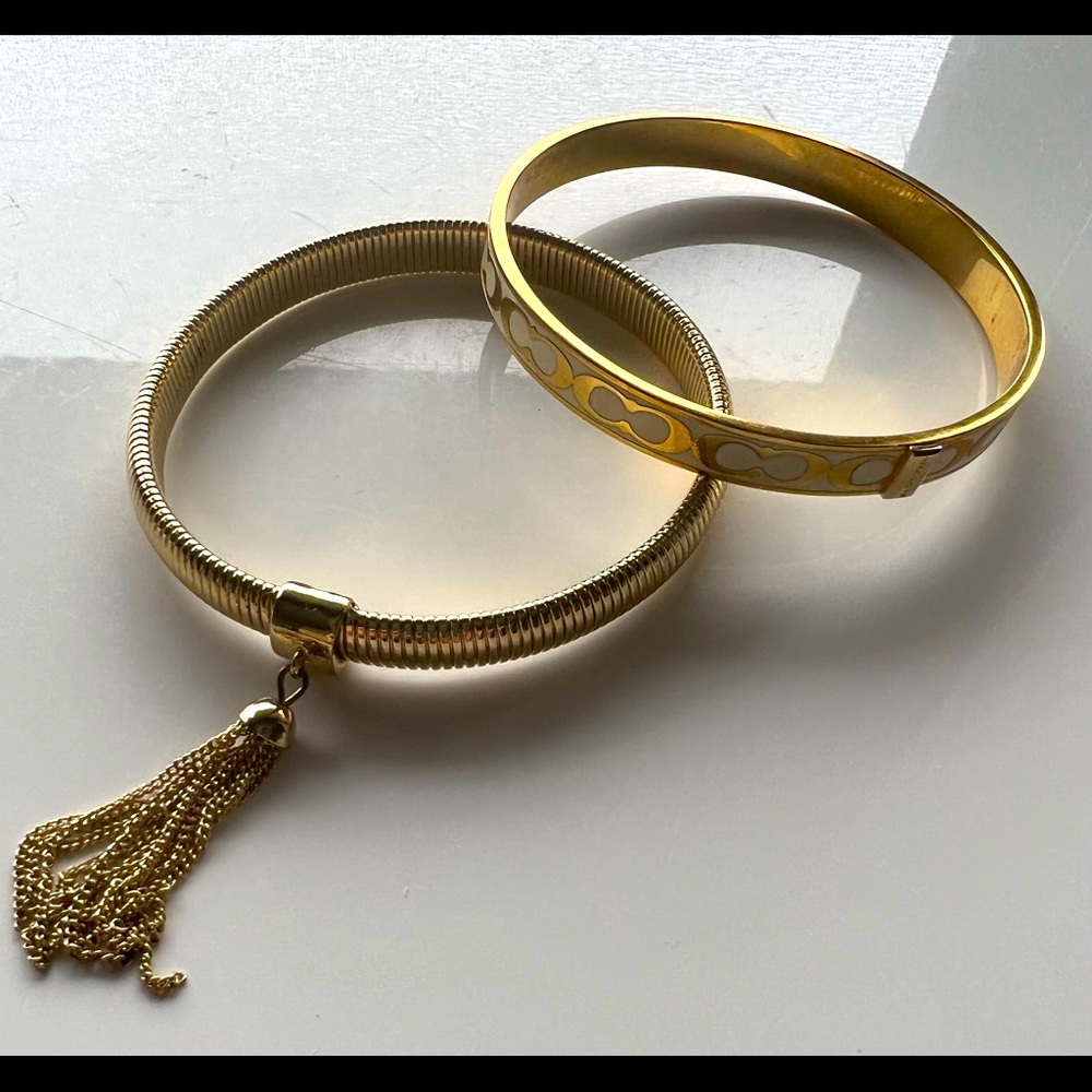 Coach and Anne Klein Gold Bangles